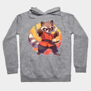 karate raccoon Hoodie